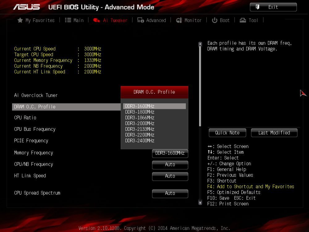 ASUS 970 PRO Gaming/Aura memory