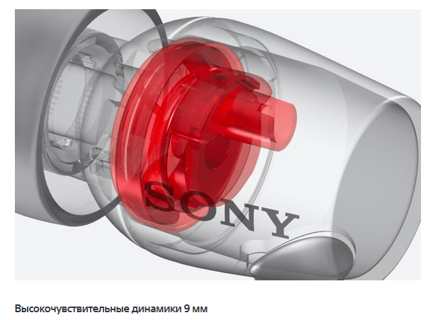 Sony h.ear in MDR-EX750AP динамики
