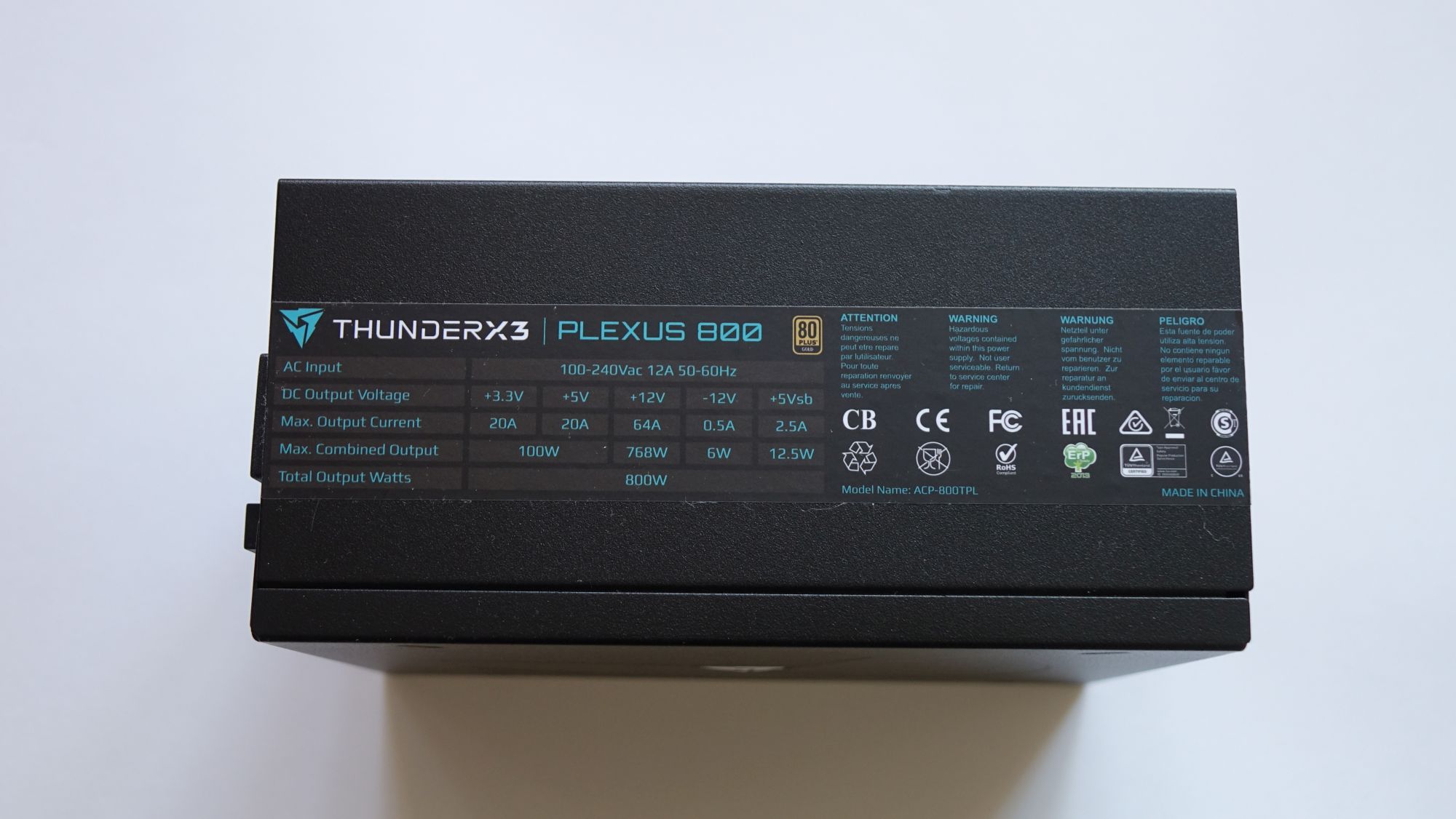 ThunderX3 Plexus 800 наклейка