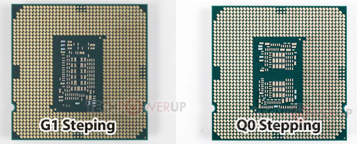 Различия степпинга процессоров Core i5 десятого поколения