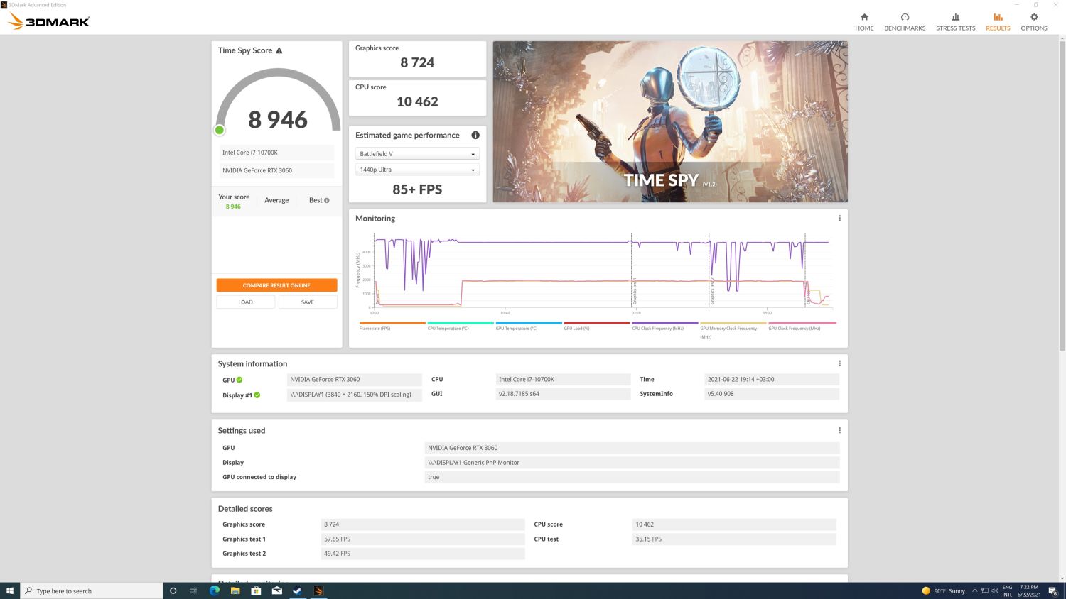 time spy rtx 3060 asus