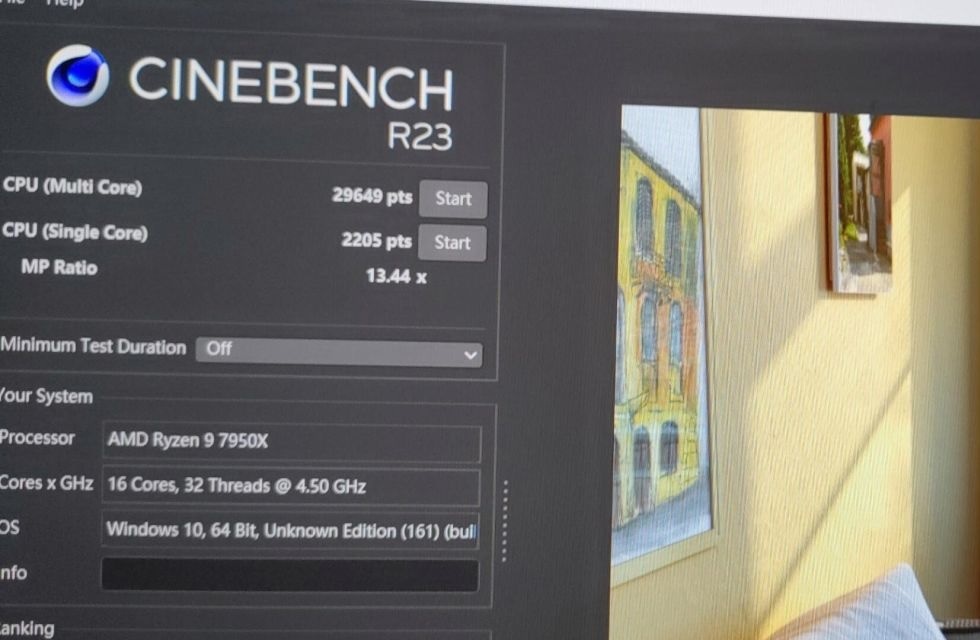 Процессор AMD Ryzen 9 7950X протестировали в Cinebench R23