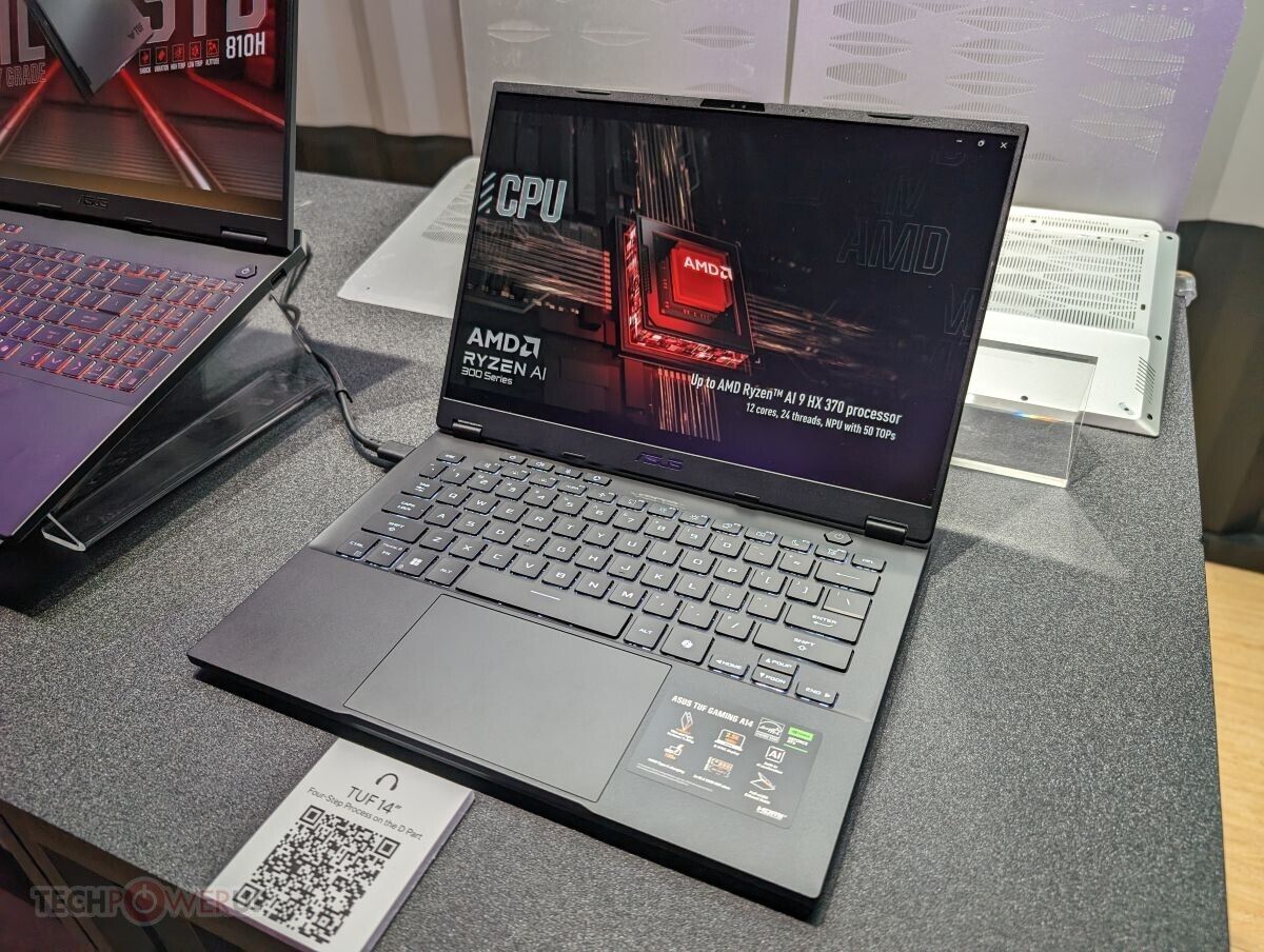 На выставке Computex 2024 ASUS представила ноутбуки серии TUF с процессорами AMD Ryzen AI 9