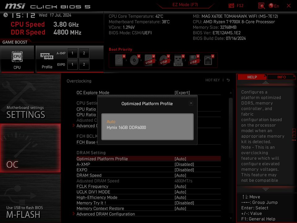 AMD Optimized Performance Profile (OPP)