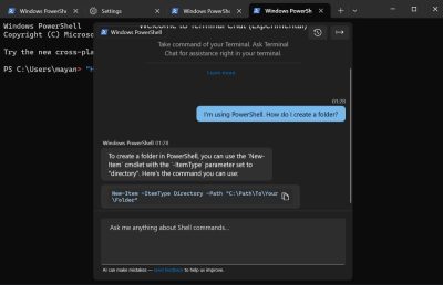 Copilot AI в Windows Terminal